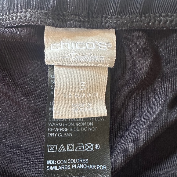 Chico’s Travelers Black Pull-On Shorts - Picture 3 of 5